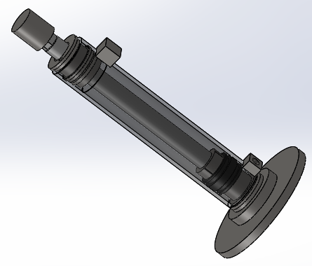 焊接式液压缸（带端盖法兰）110x56x427 mm