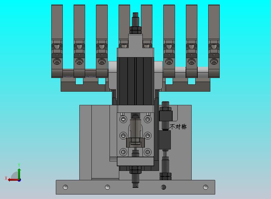 齿轮齿条的气动摆动机构
