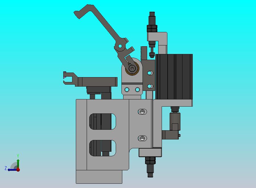 齿轮齿条的气动摆动机构