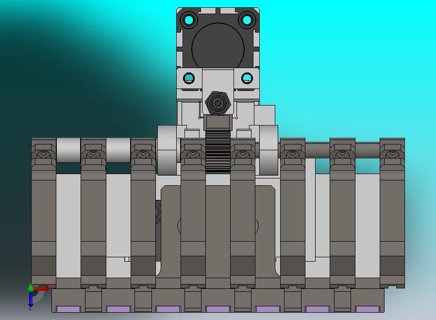 齿轮齿条的气动摆动机构