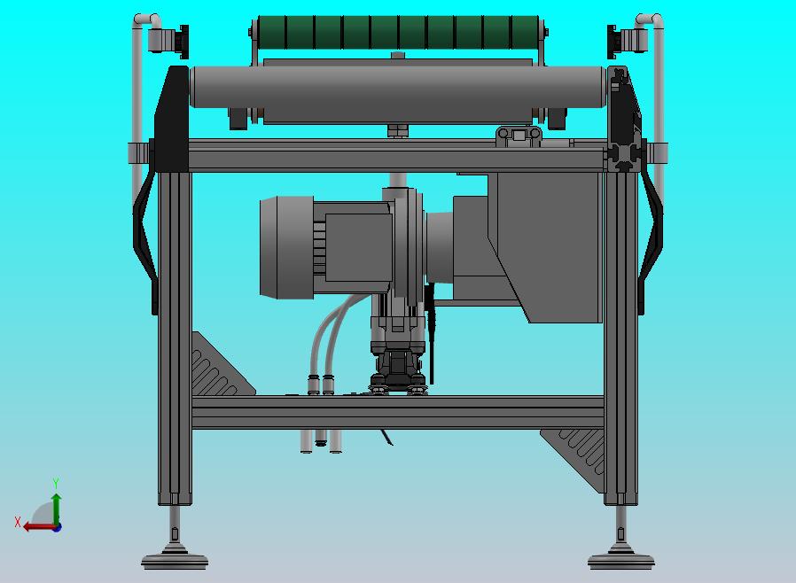 带挡停功能的滚筒输送机