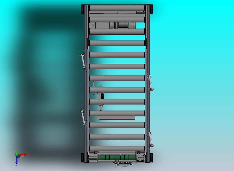 带挡停功能的滚筒输送机