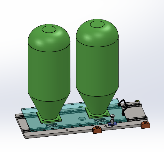 漏洞式料仓横移机构