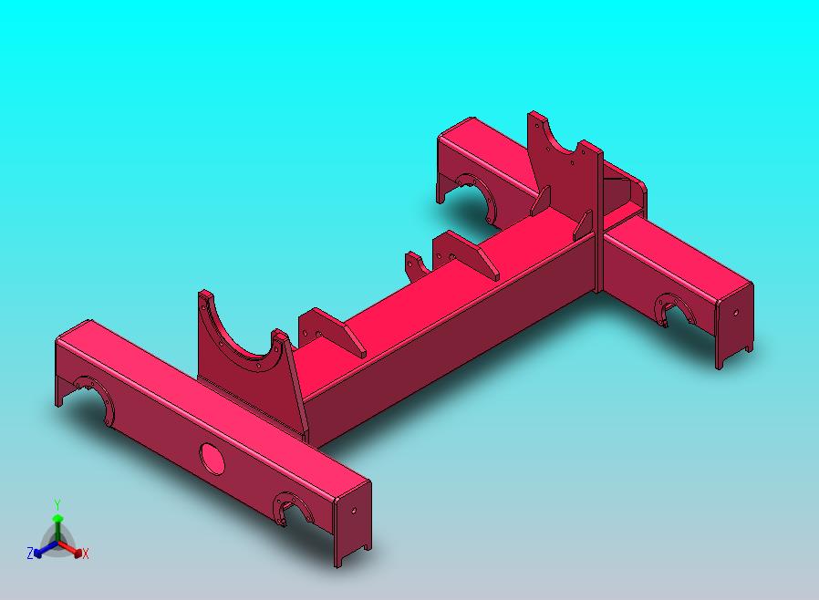 欧式5T双梁小车架