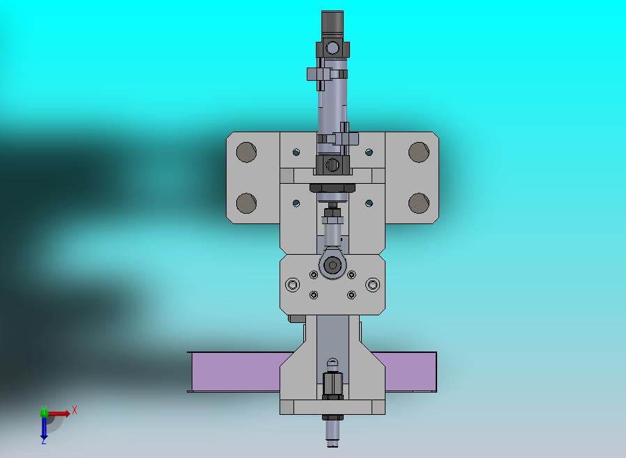 使用鱼眼接头的气缸移载机构