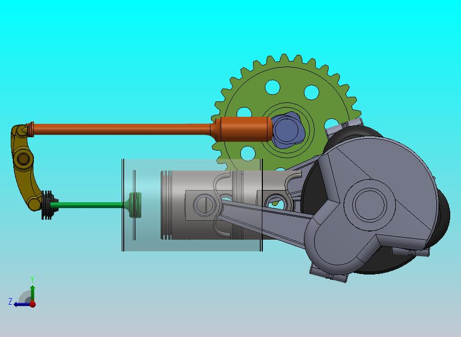 发动机曲轴_缸体