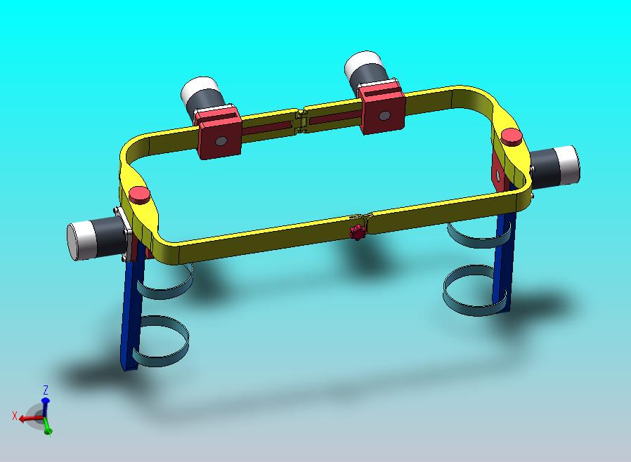 锻炼辅助腰带打开和封闭状态