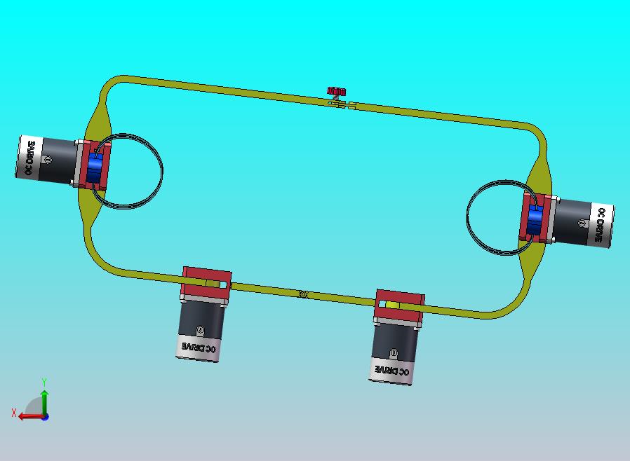 锻炼辅助腰带打开和封闭状态