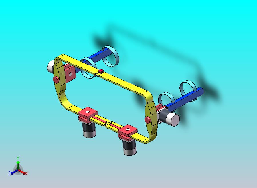 锻炼辅助腰带打开和封闭状态