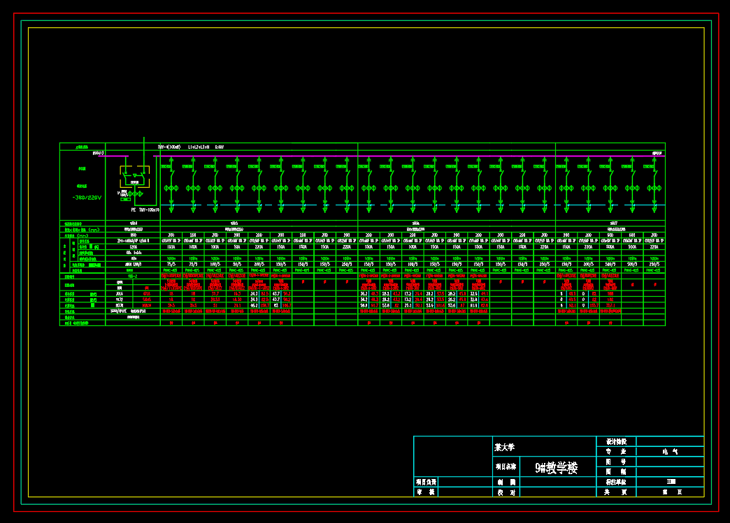 成套电气高低压柜深化图
