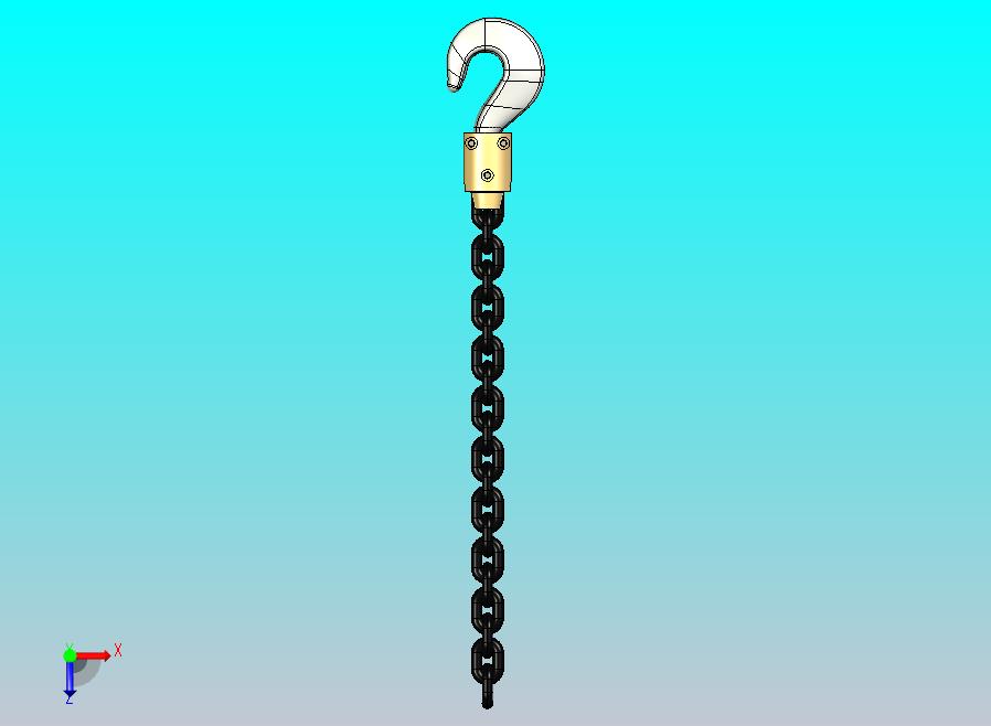 防扭转式旋转链钩