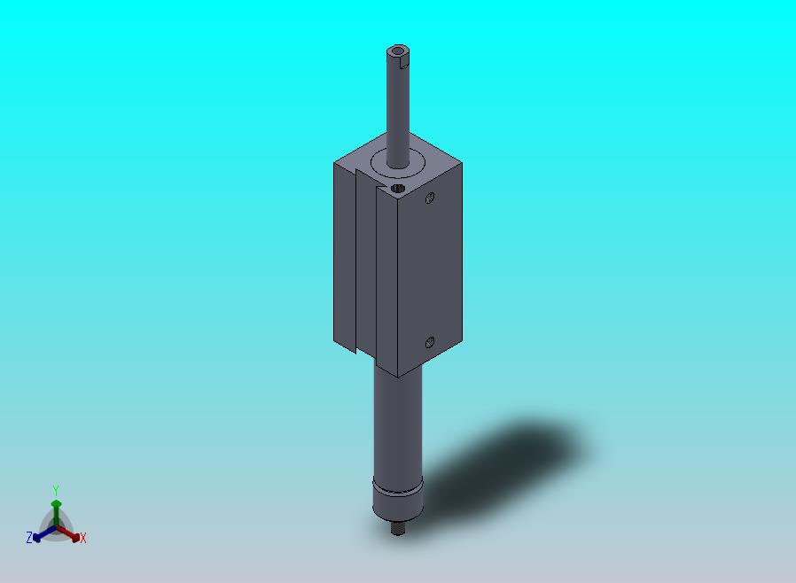 专用气缸（矩形-调节行程）18.5x8x55 mm