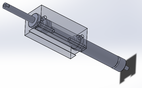 专用气缸（矩形-调节行程）18.5x8x55 mm