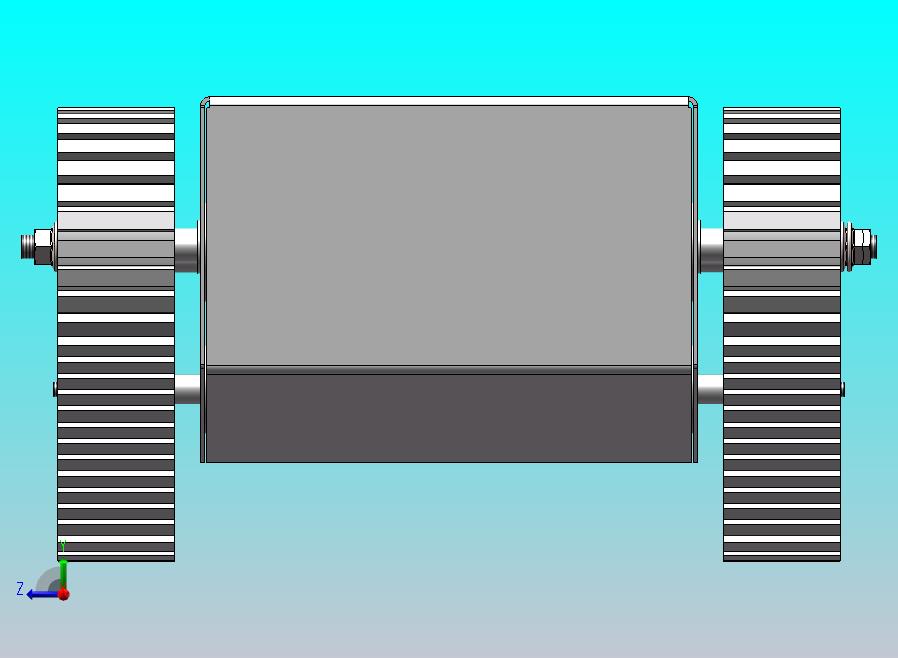 履带小车三维模型