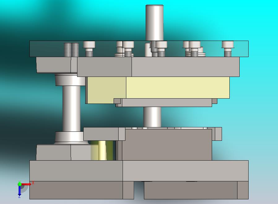 切边和冲孔模-L形件