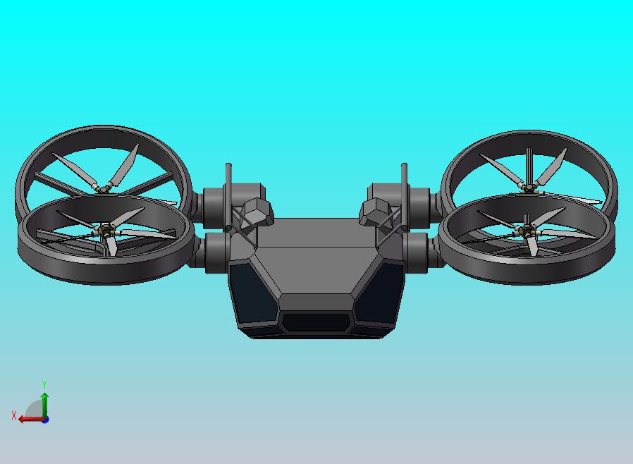 四翼空中飞行器