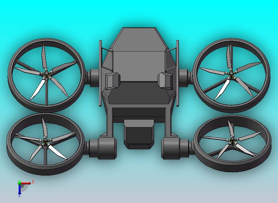 四翼空中飞行器