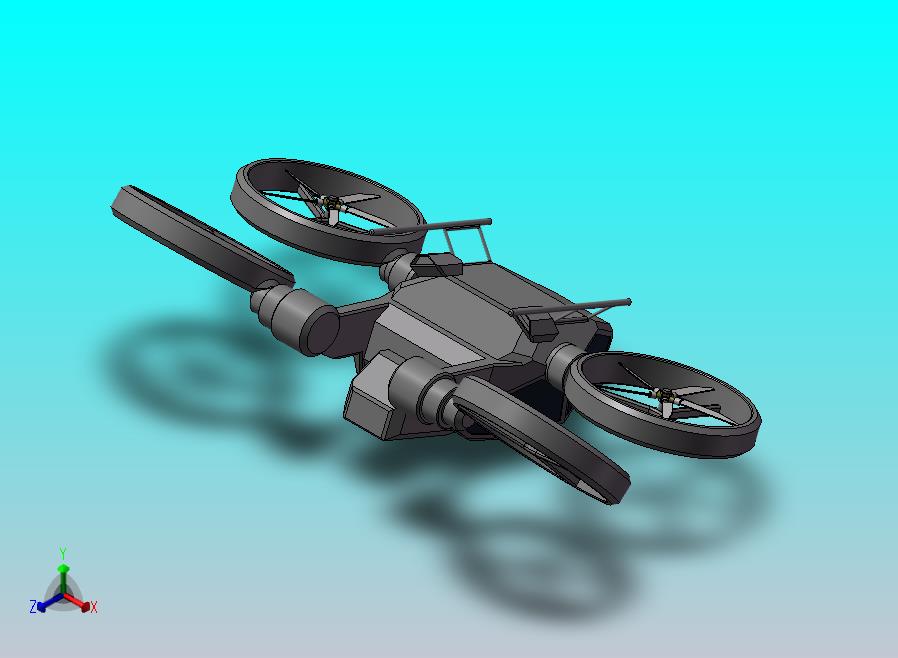 四翼空中飞行器