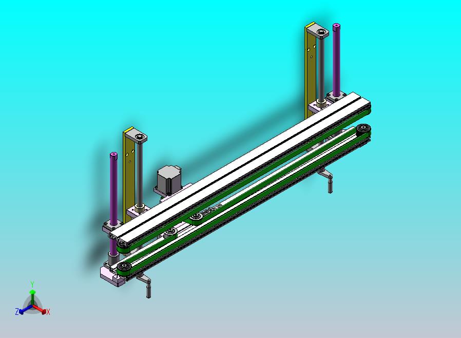 可调间距双轨输送机