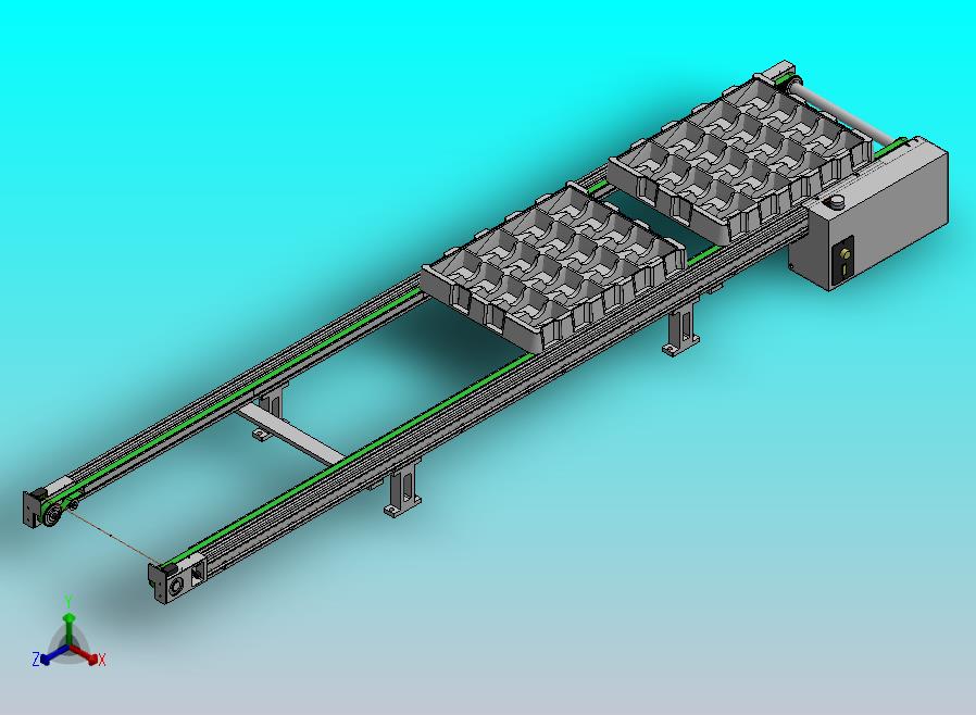 基于铝型材的双列同步带输送机