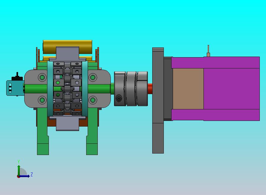 带载具的链条回流输送机构