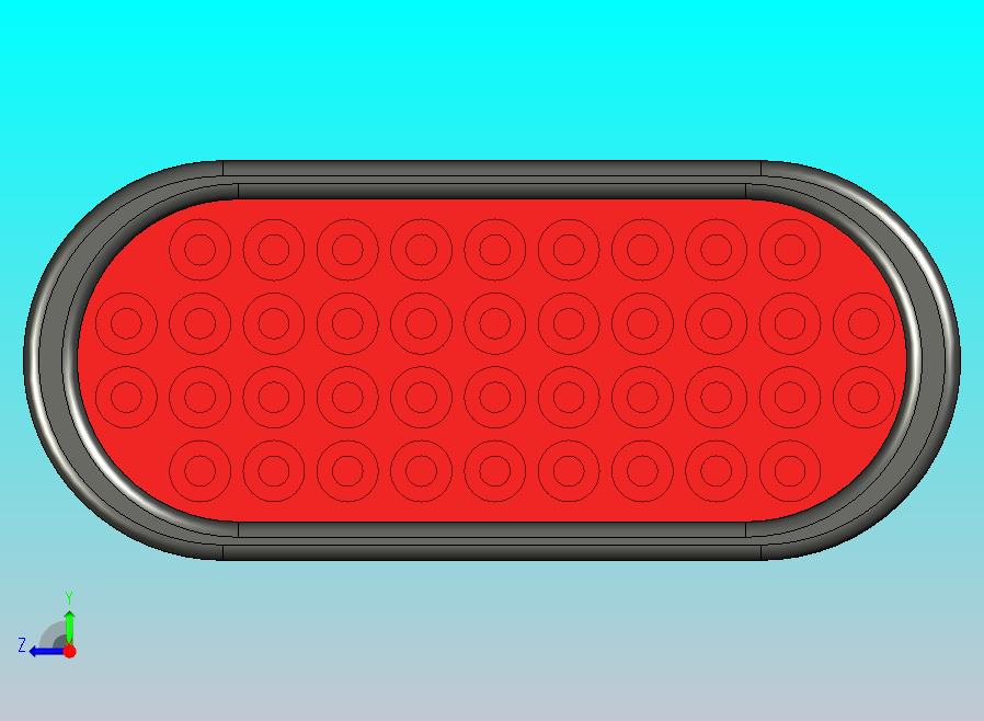 6英寸椭圆形LED拖车灯