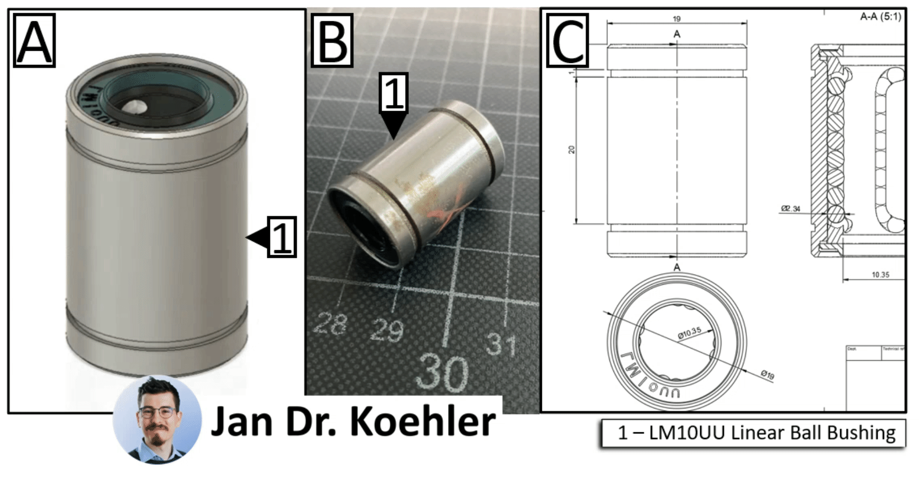 LM10UU直线球轴承