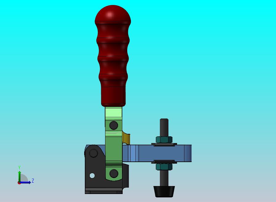 高度可调杠杆夹