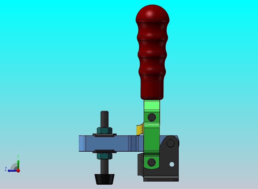 高度可调杠杆夹