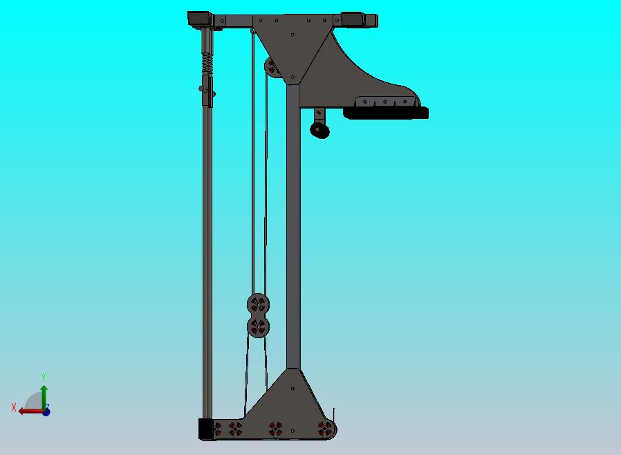 高位下拉机 - 重型结构设计
