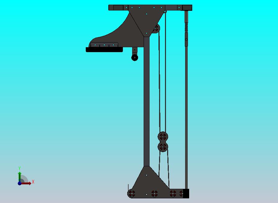 高位下拉机 - 重型结构设计