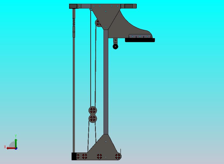 高位下拉机 - 重型结构设计
