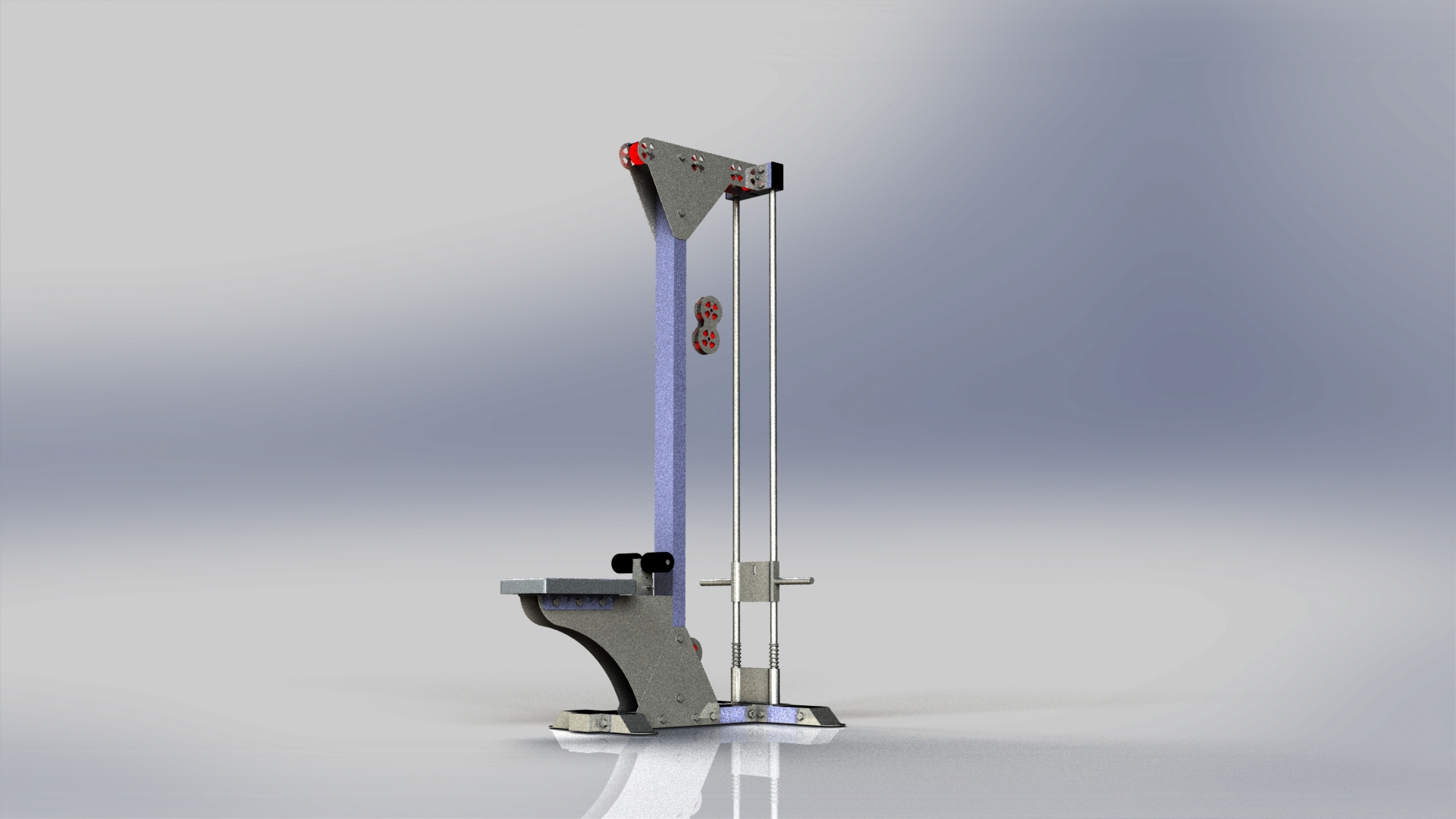 高位下拉机 - 重型结构设计