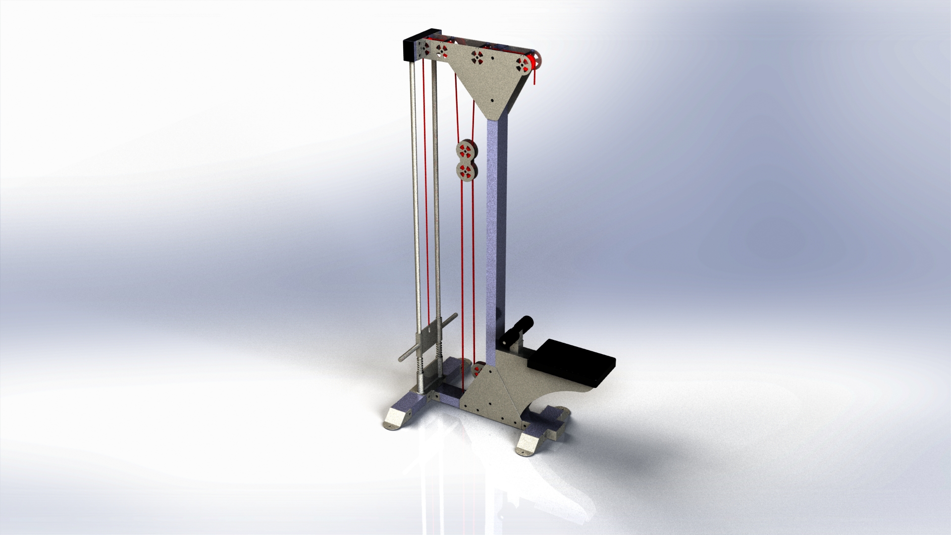 高位下拉机 - 重型结构设计