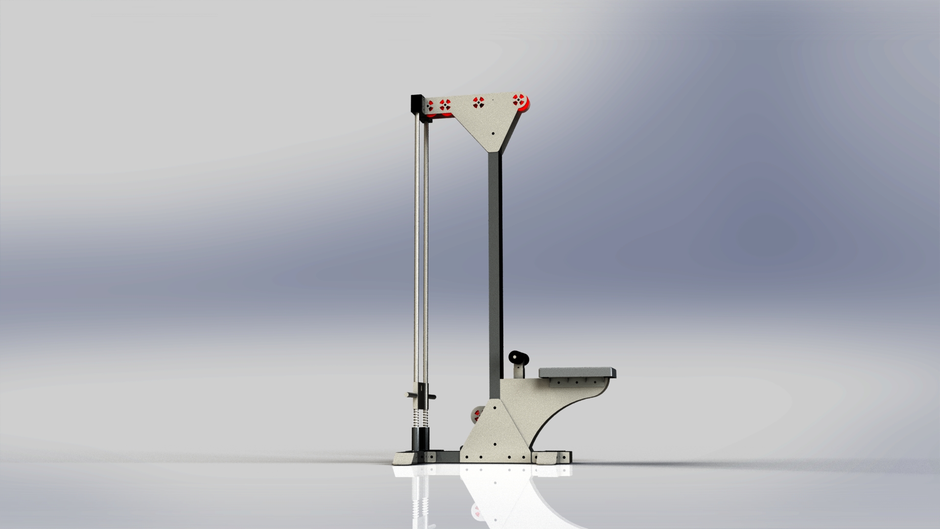 高位下拉机 - 重型结构设计