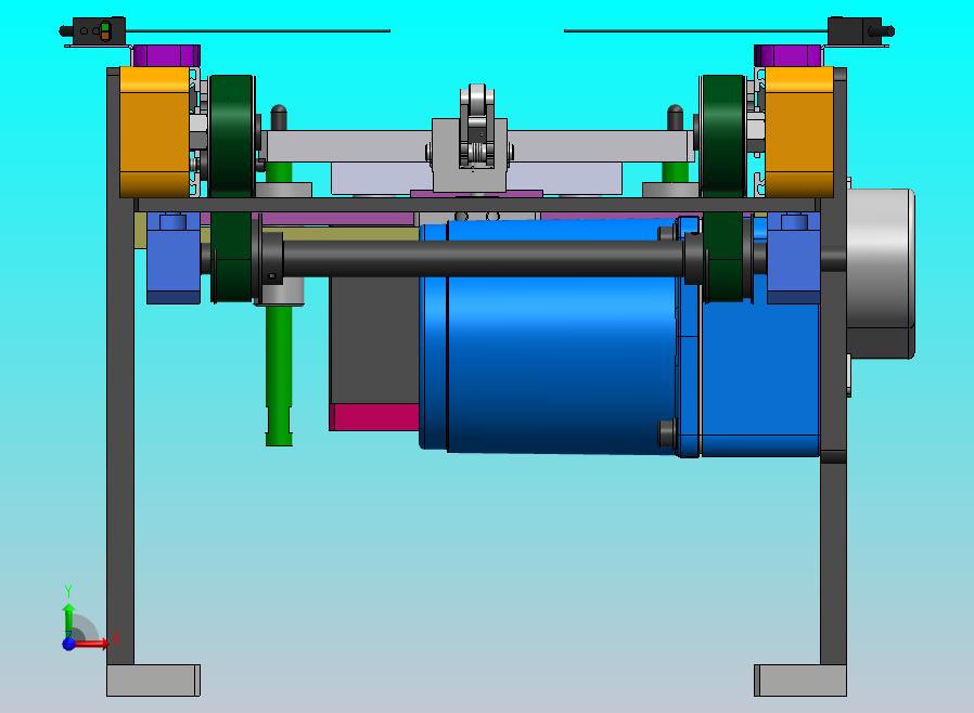 中间顶升机构双带皮带机