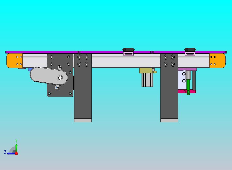 中间顶升机构双带皮带机