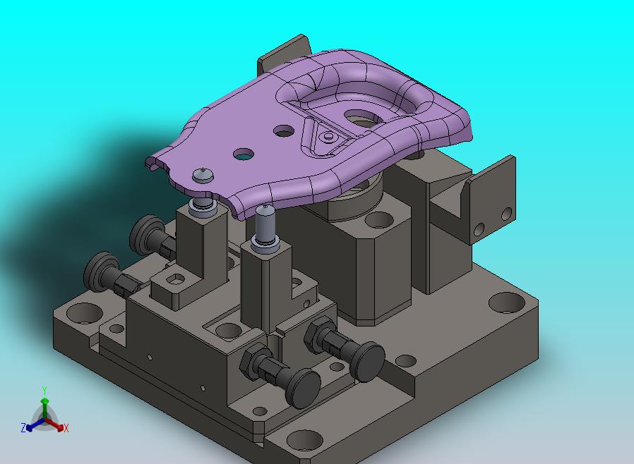 旋钮柱塞的快换治具机构