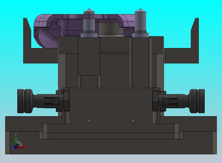 旋钮柱塞的快换治具机构