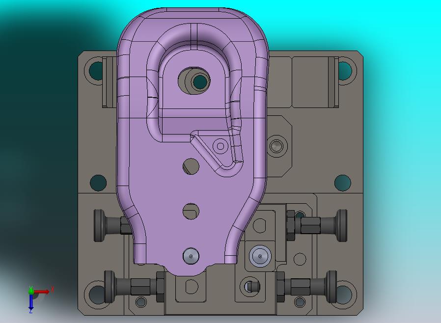 旋钮柱塞的快换治具机构
