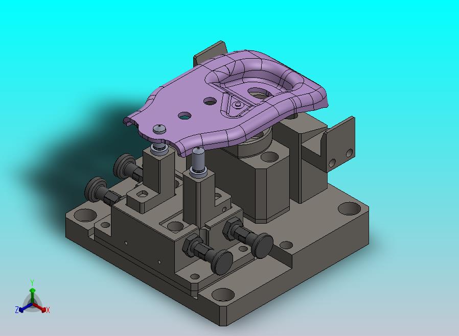 旋钮柱塞的快换治具机构