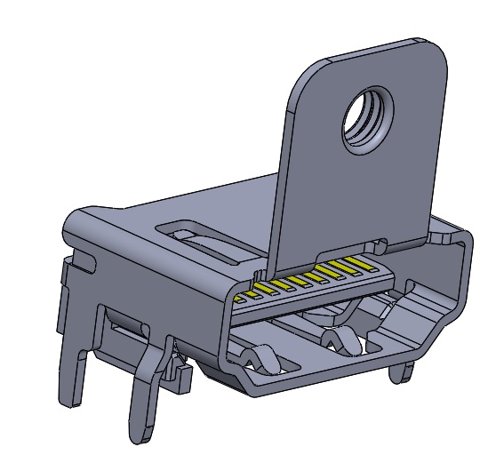 HDMI带法兰带螺丝