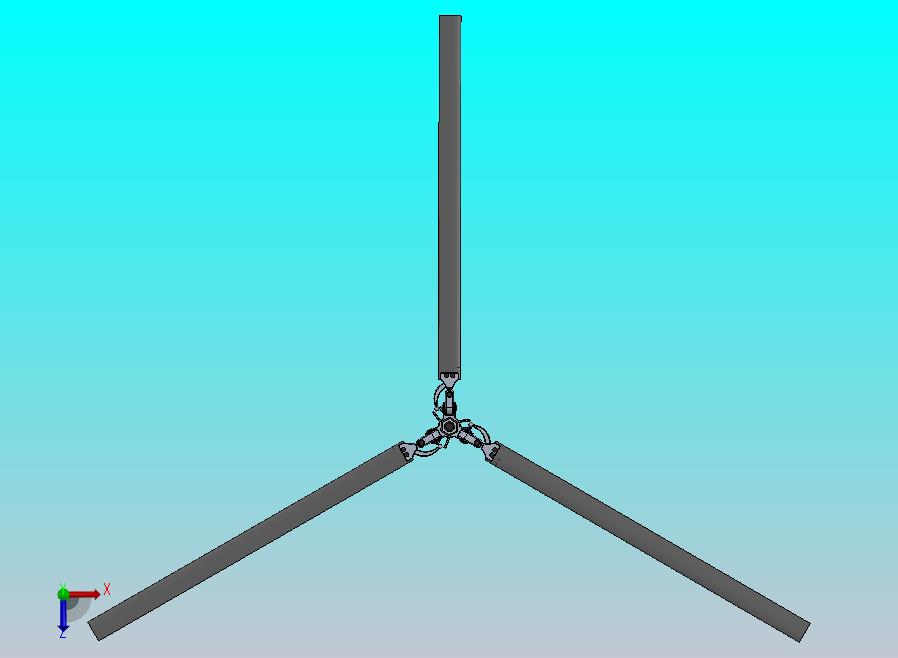 少油法兰衬套全铰接直升机旋翼组件 6.72米