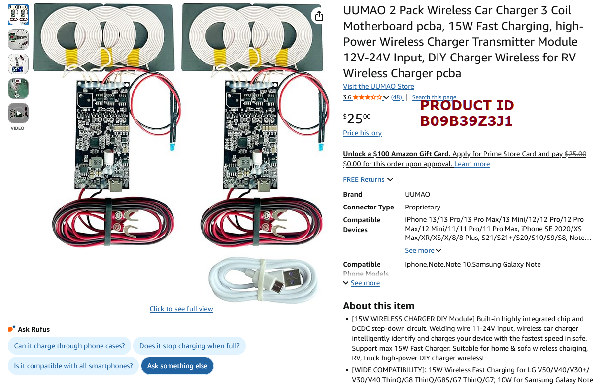UUMAO无线Qi快速充电器套装
