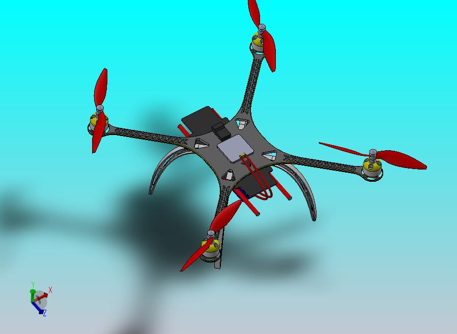 S-500四轴飞行器组装