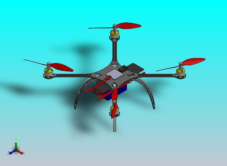 S-500四轴飞行器组装