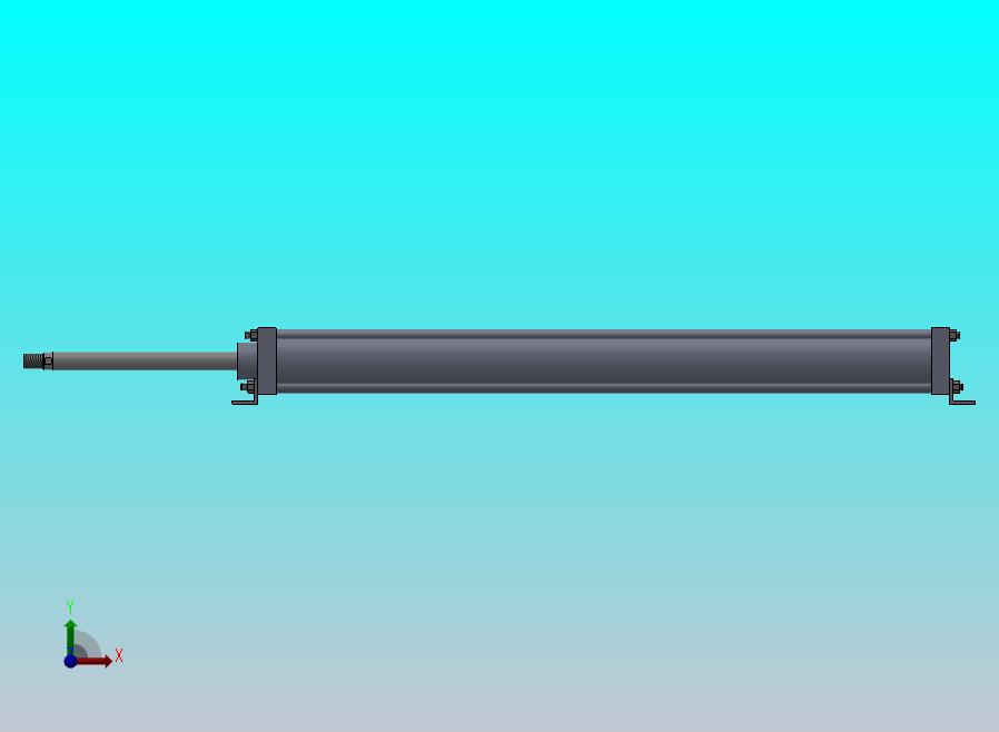 拉杆气动缸（带前后脚架安装）100x32x1100毫米