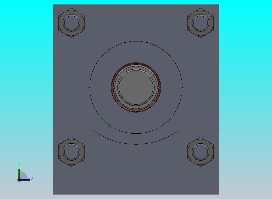 拉杆气动缸（带前后脚架安装）100x32x1100毫米