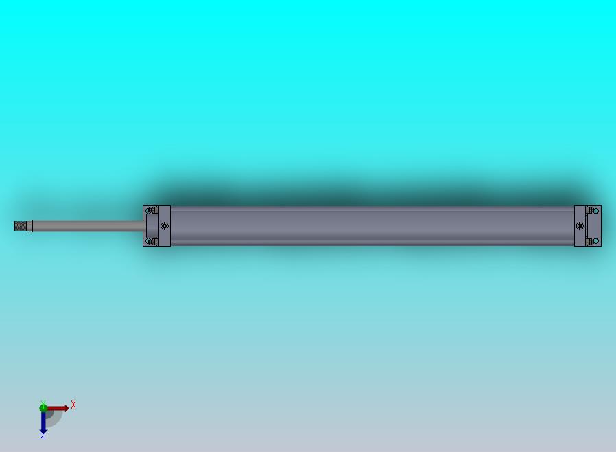 拉杆气动缸（带前后脚架安装）100x32x1100毫米