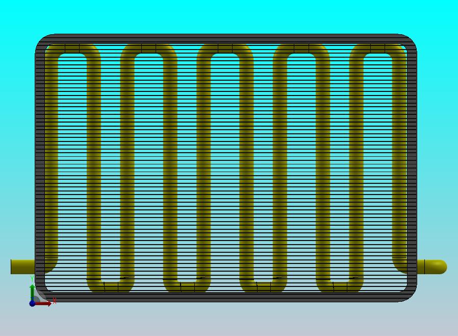 横流翅片管换热器_散热器